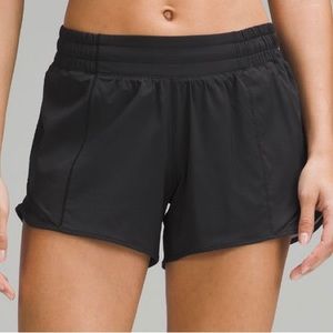 Like new 4” Lululemon Black Hotty Hots (2)